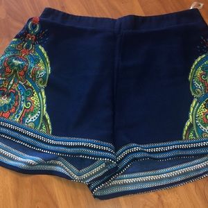 Navy blue Drappy shorts